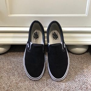 Black slip on vans